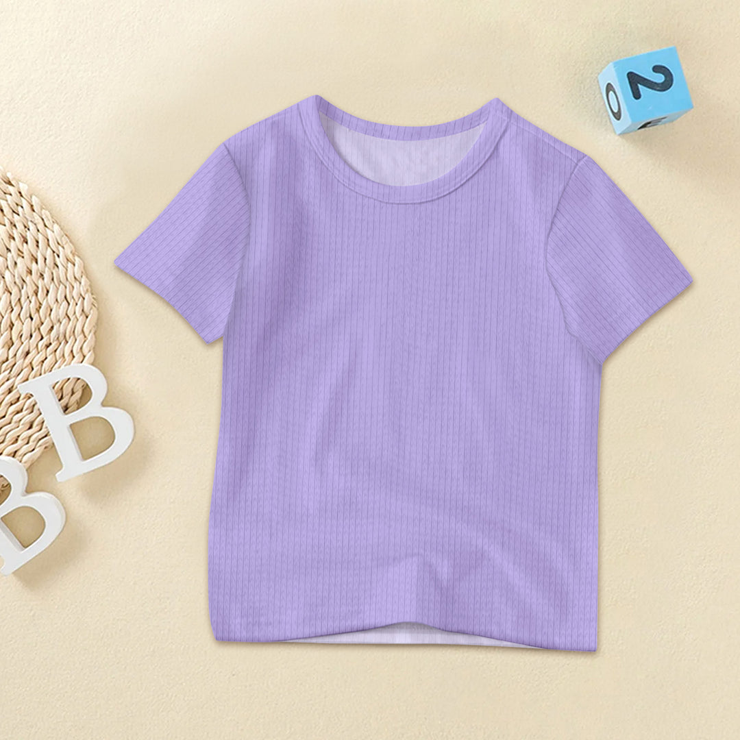 Pastel Purple Ribbed Bamboo Baby Clothing – Soft and Dreamy