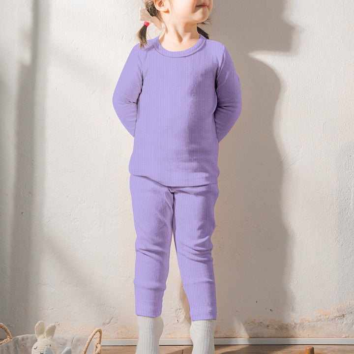 Pastel Purple Ribbed Bamboo Baby Clothing – Soft and Dreamy