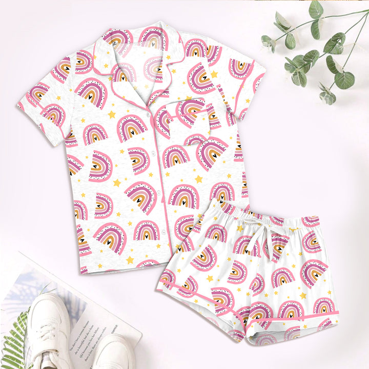 Pastel Rainbows Bamboo Outfit for Kids – Fun and Playful