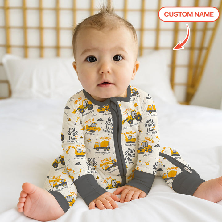 God Says I Am Custom Name Boy Version Convertible Zippy