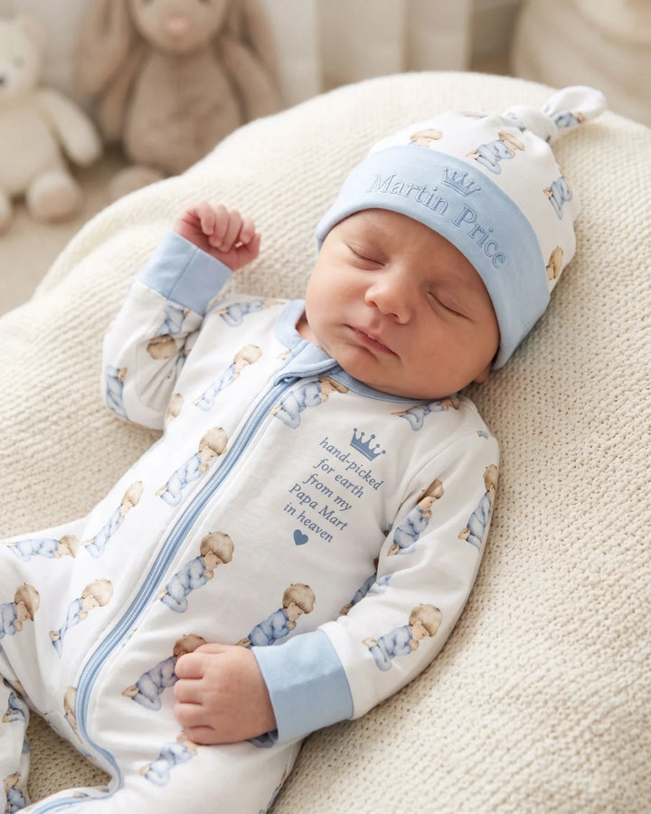 Gerippte Babykleidung mit individuellem Foto - Weich &amp; Skizzenhaft