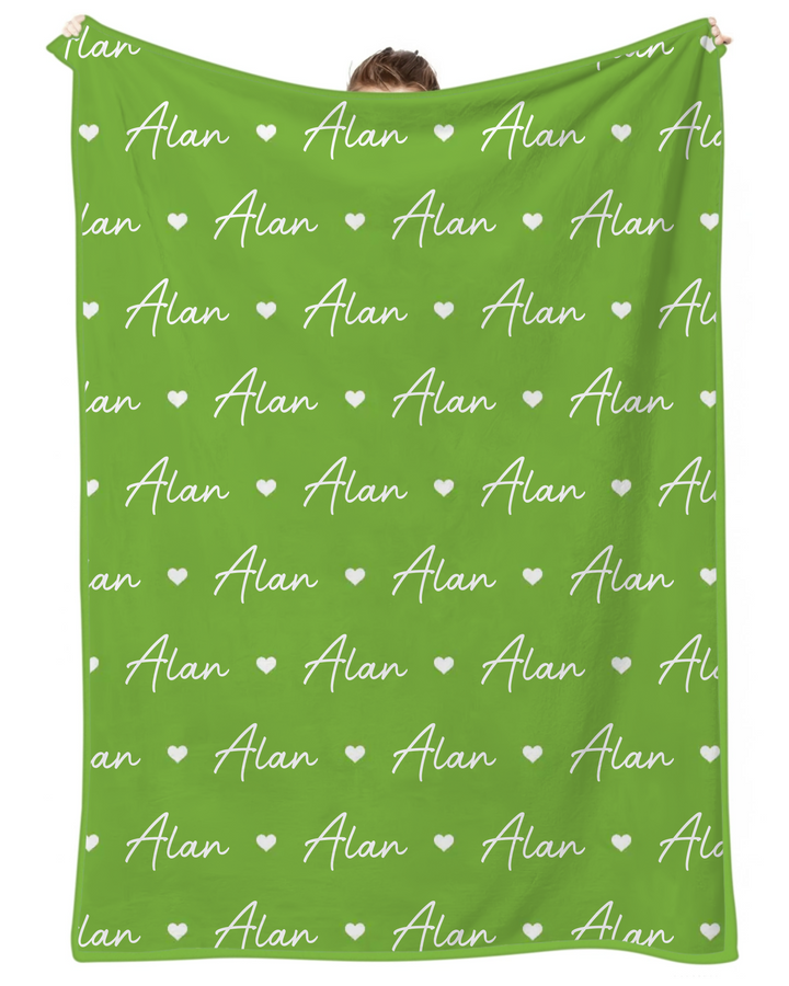 Sweetheart Script Bamboo Blanket