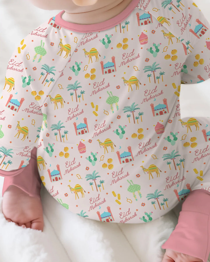 Eid Mubarak Matching Family Convertible Zippy