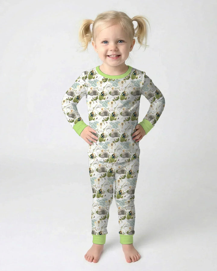 Matthew 28:1–8 He Is Risen Bamboo Two Piece Long Sleeve Pajama Set