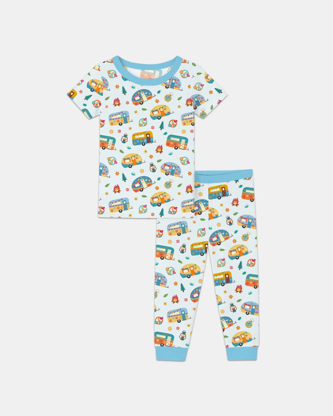 Zweiteiliges, kurzärmliges Pyjama-Set mit Marienkäfern