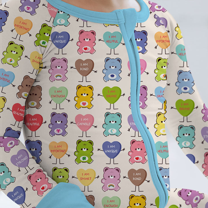 Rainbow Bears Affirmation Convertible Zippy