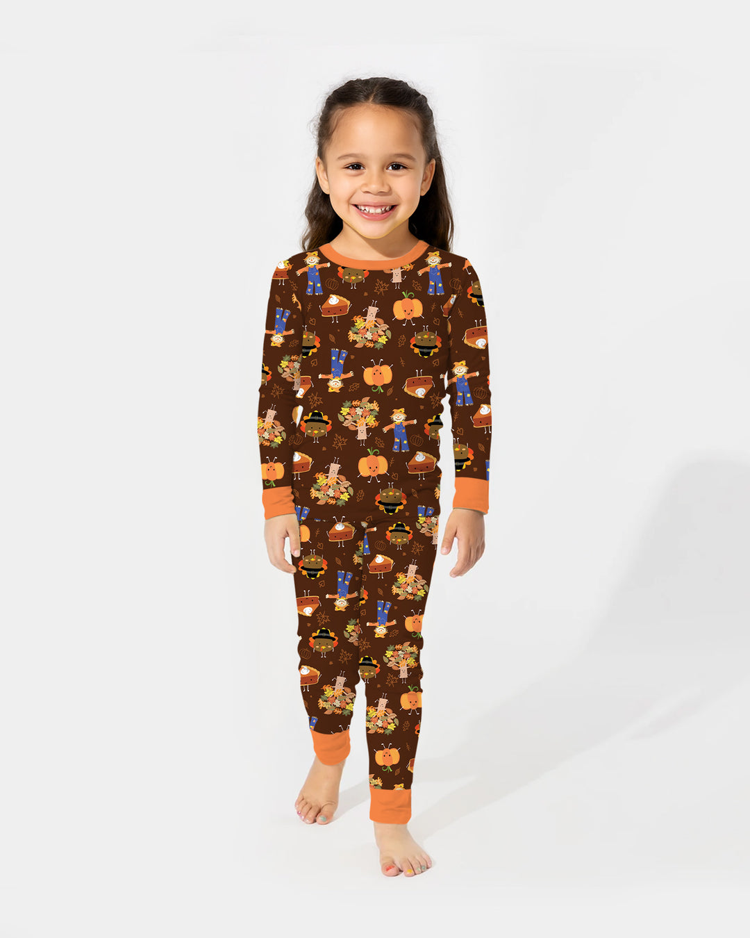 Thanksgiving Festive Bamboo Two Piece Long Sleeve Pajama Set