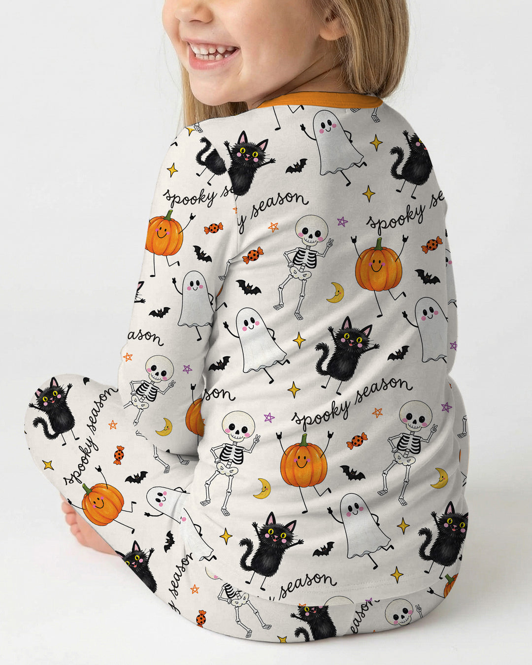 Conjunto de pijama de dos piezas de bambú con mangas largas, plantilla PERSONALIZADA