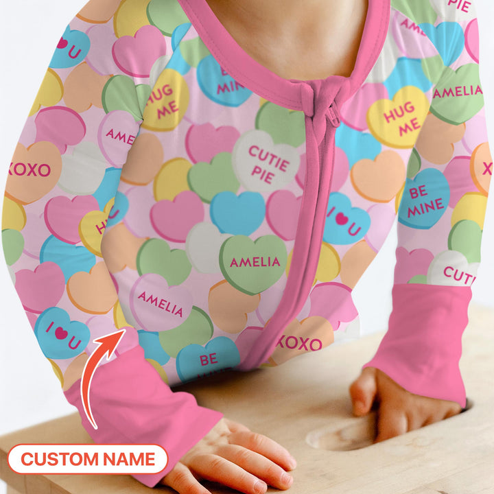 Valentine Candy Crush Family Matching Convertible Zippy