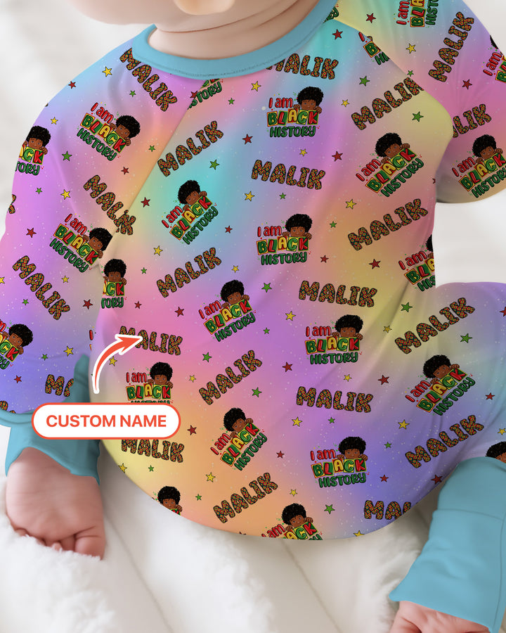 Custom Name I Am Black History Custom Shorty Zippy