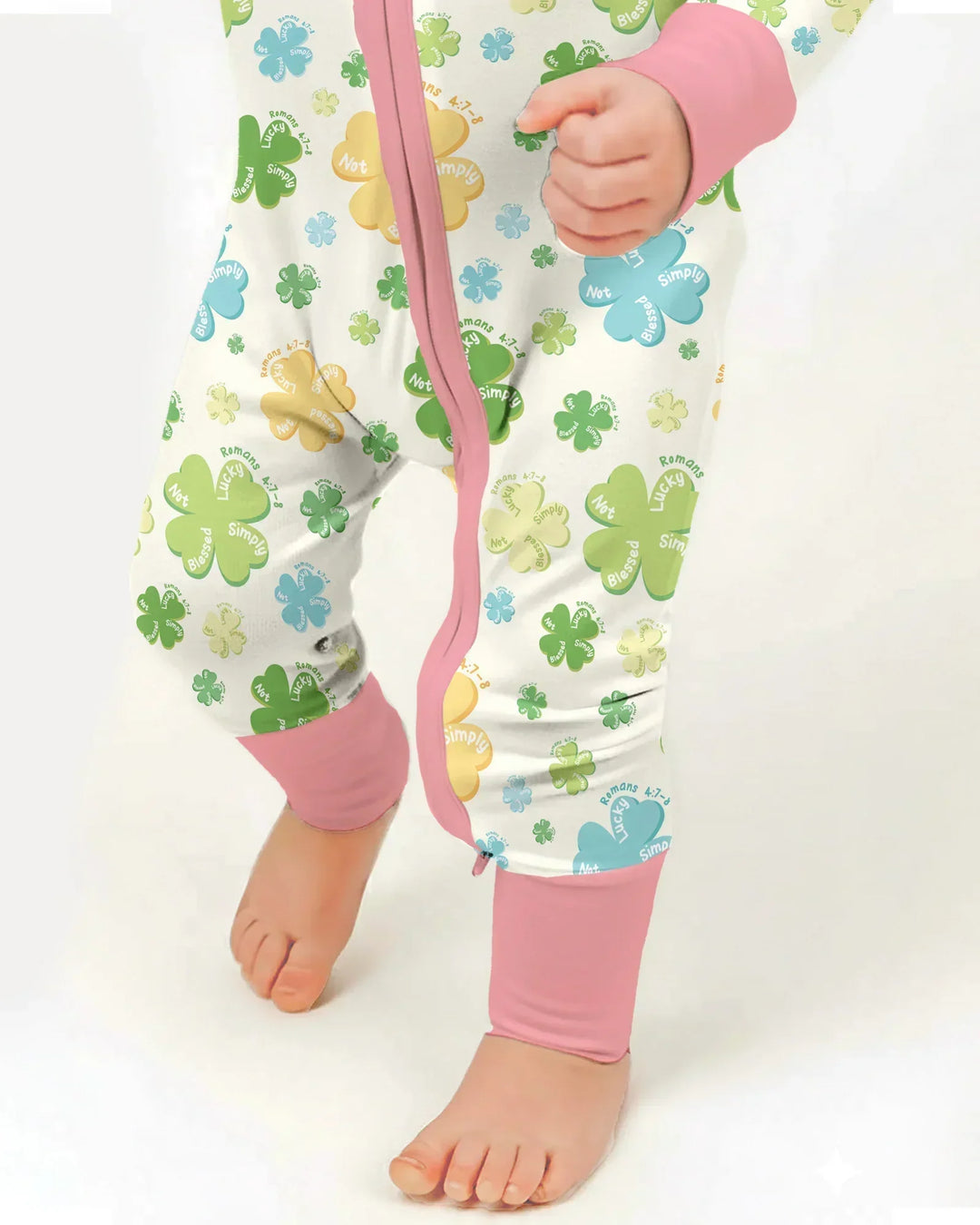 Shamrocks Print St. Patrick's Day Convertible Zippy