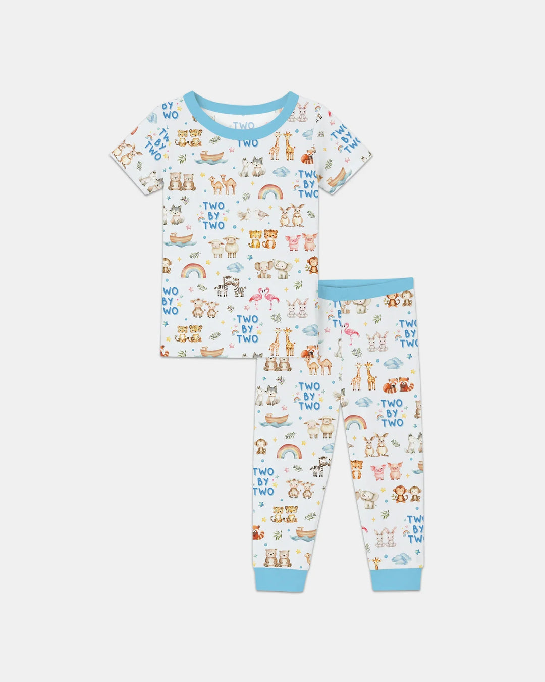 Two By Two Bamboo Two Piece Short Sleeve Pajama Set