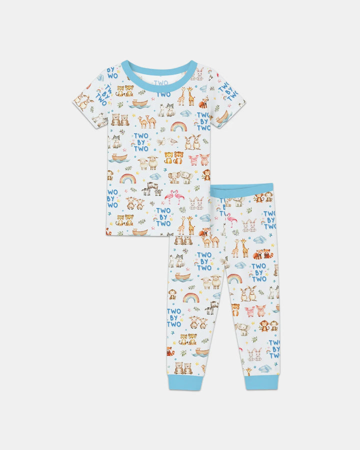 Two By Two Bamboo Two Piece Short Sleeve Pajama Set