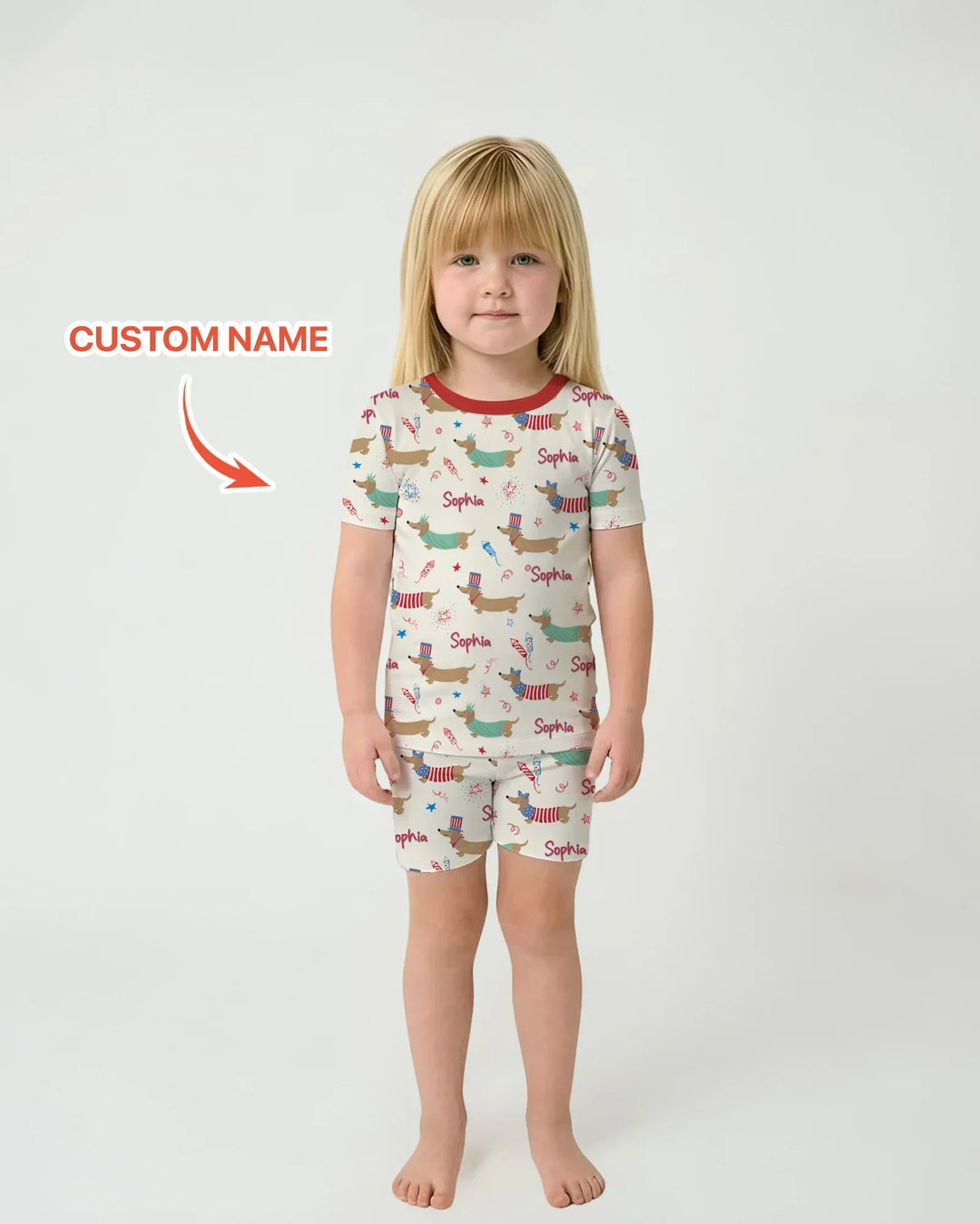 250 Years Of Freedom Two Piece Short Sleeve Shorts Pajama Set