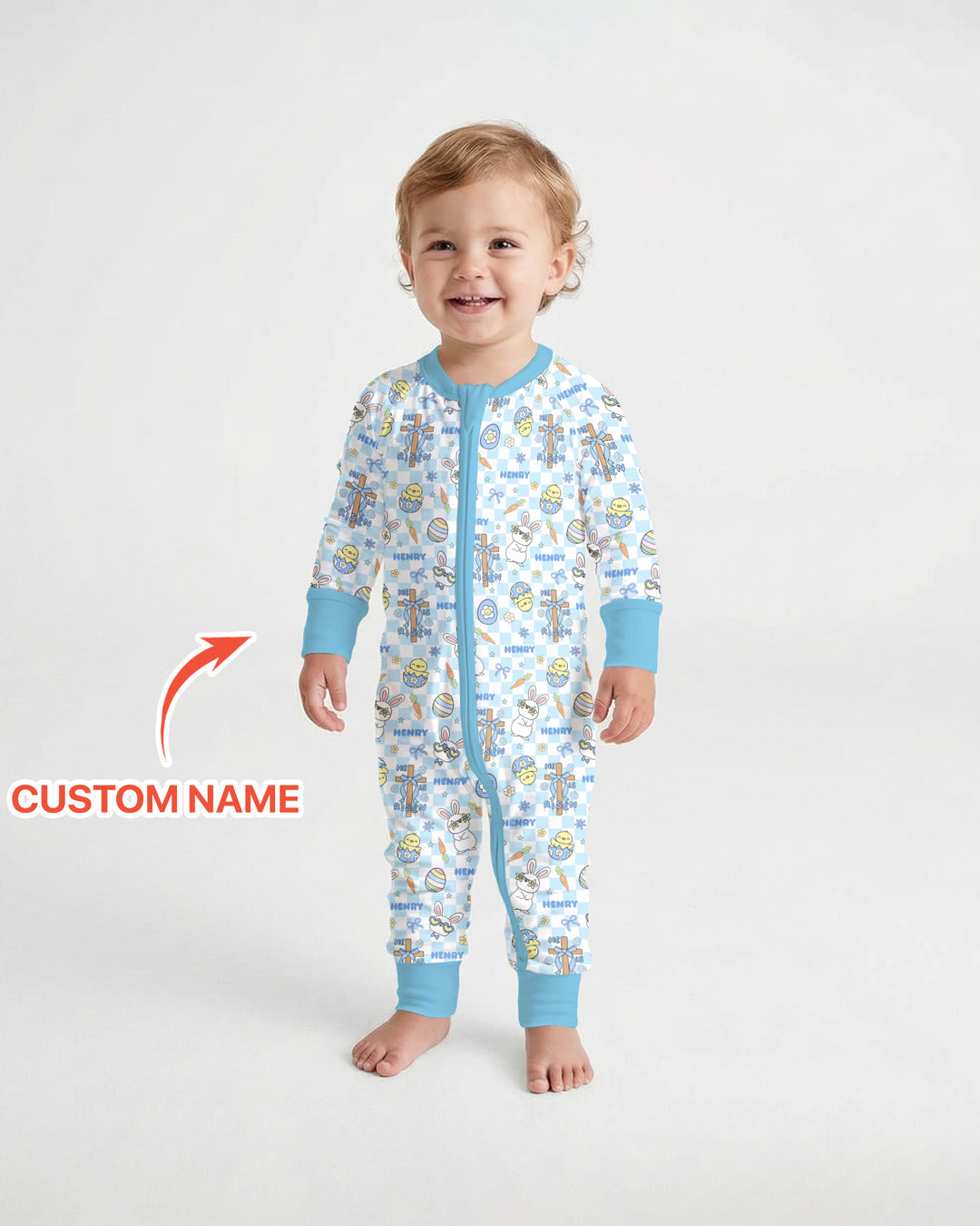 Custom Name Retro Easter Convertible Zippy