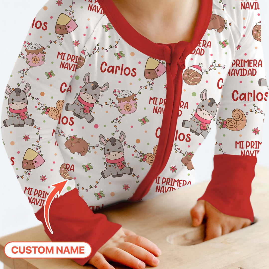Mi Primera Navidad Custom Name Convertible Zippy , Mi Primera Navidad Custom Name Convertible Zippy - 0-3M