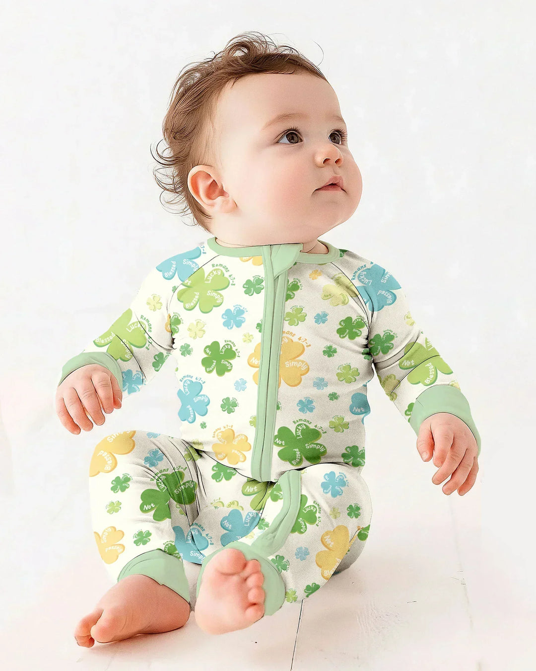 Shamrocks Print St. Patrick's Day Convertible Zippy