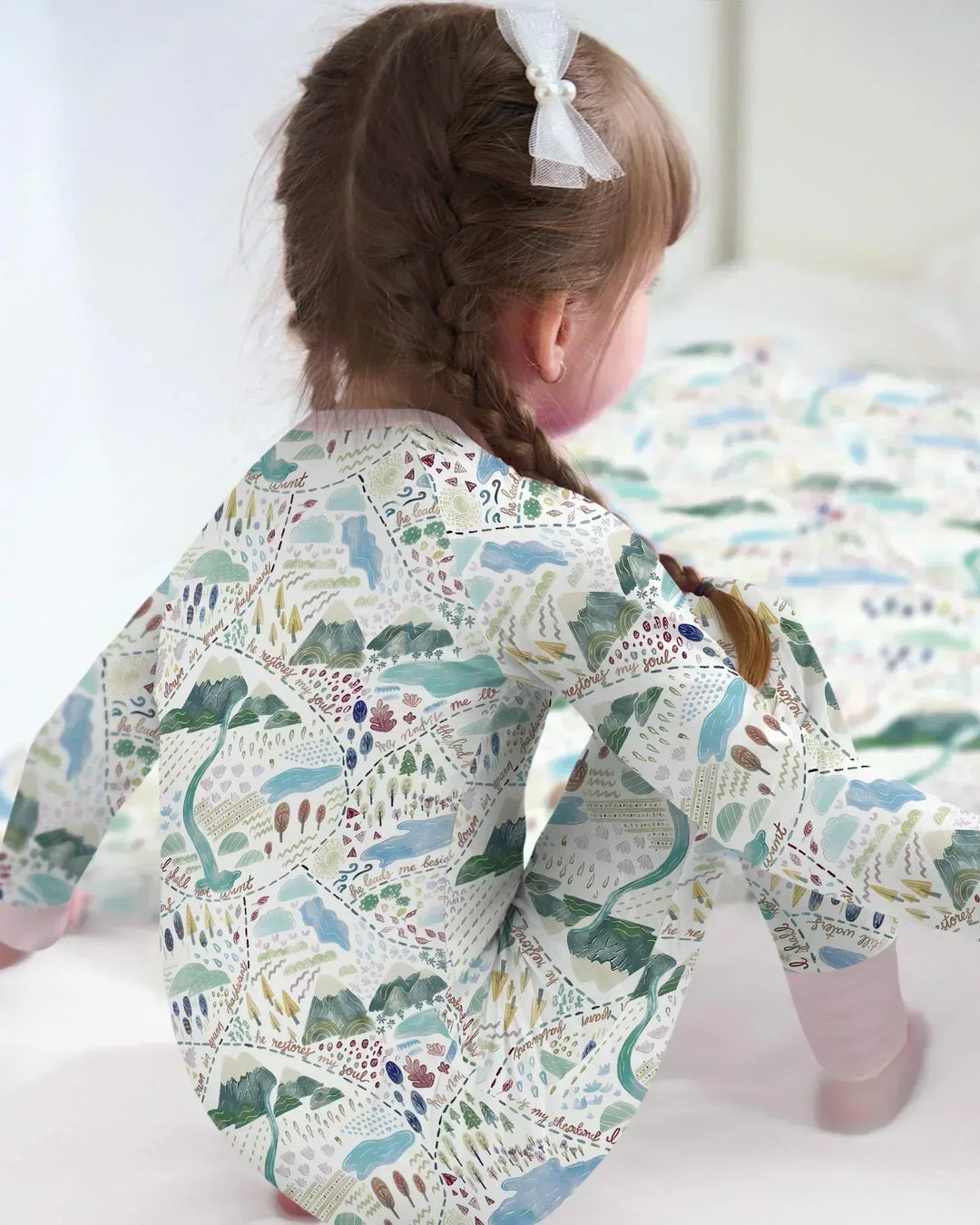 Whimsical Psalms 23 Map Convertible Zippy