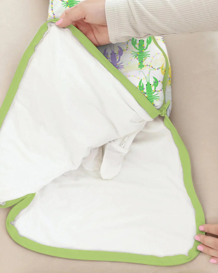 Mardi Gras Crawfish Family Matching Bamboo Sleep Bag