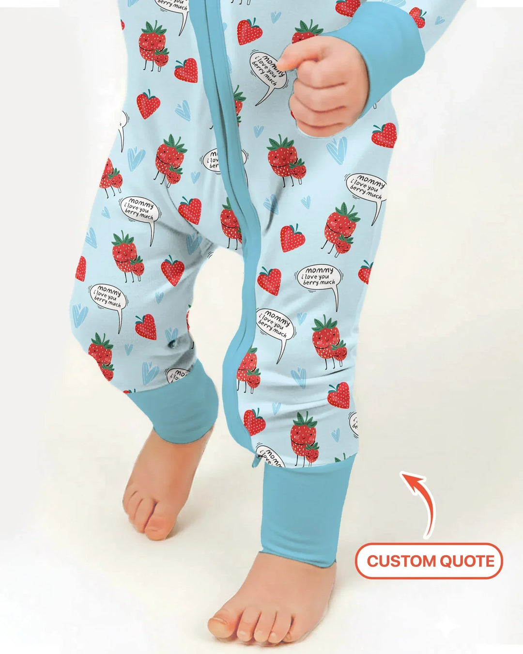 Gerippte Babykleidung mit individuellem Foto - Weich &amp; Skizzenhaft