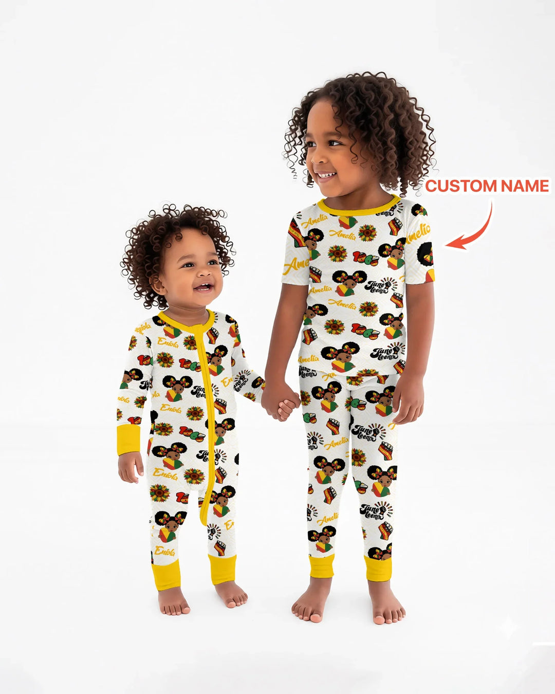 Custom Name Bloom in Freedom Bamboo Convertible Zippy