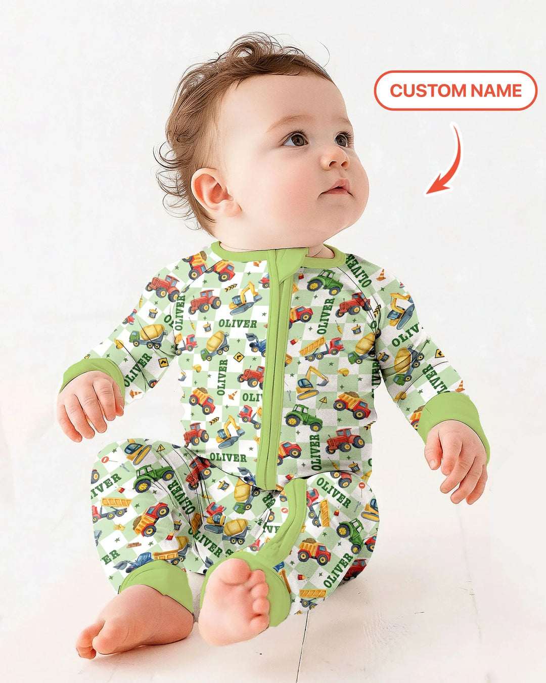 Under Construction Custom Name Convertible Zippy