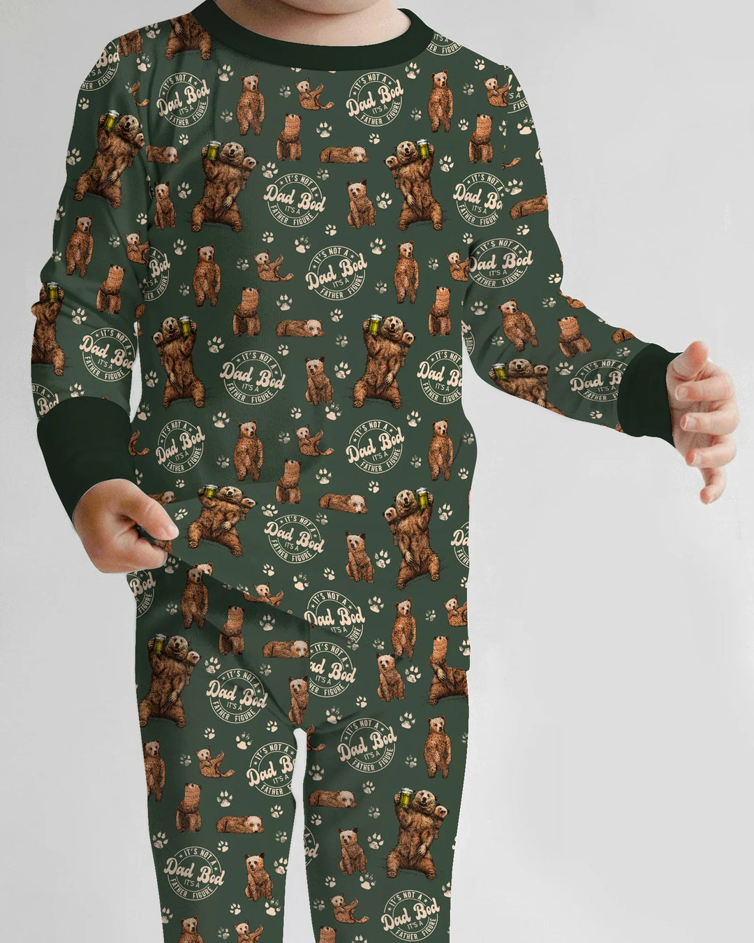 Daddy Bear It's Not A Dad Bod Bamboo Two Piece Long Sleeve Pajama Set
