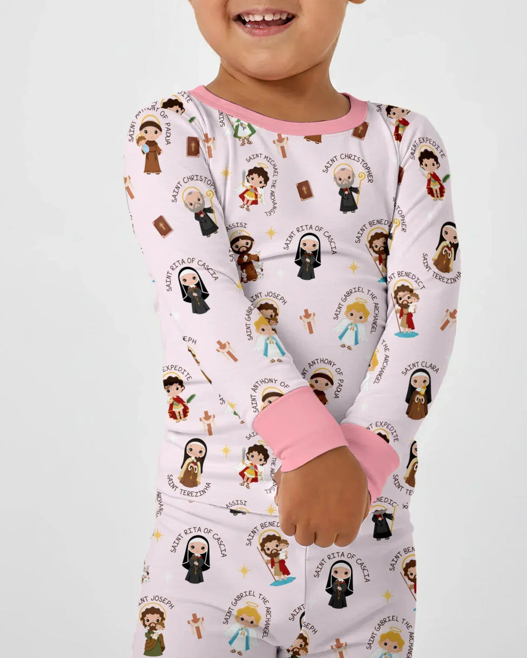 Saints in the Clouds Two Piece Long Sleeve Pajama Set