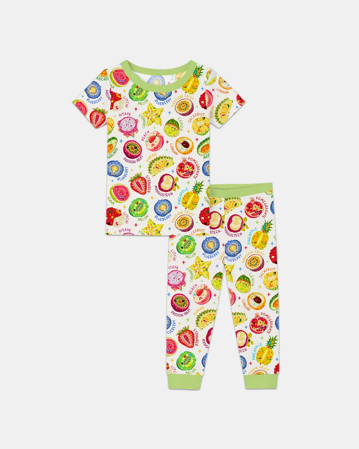 Conjunto de pijama de dos piezas de bambú Juicy World de manga corta