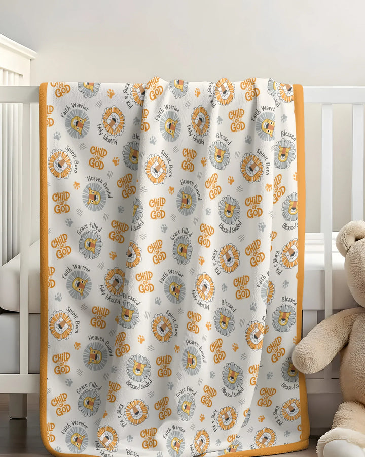A Child Of God Boy Bamboo Blanket