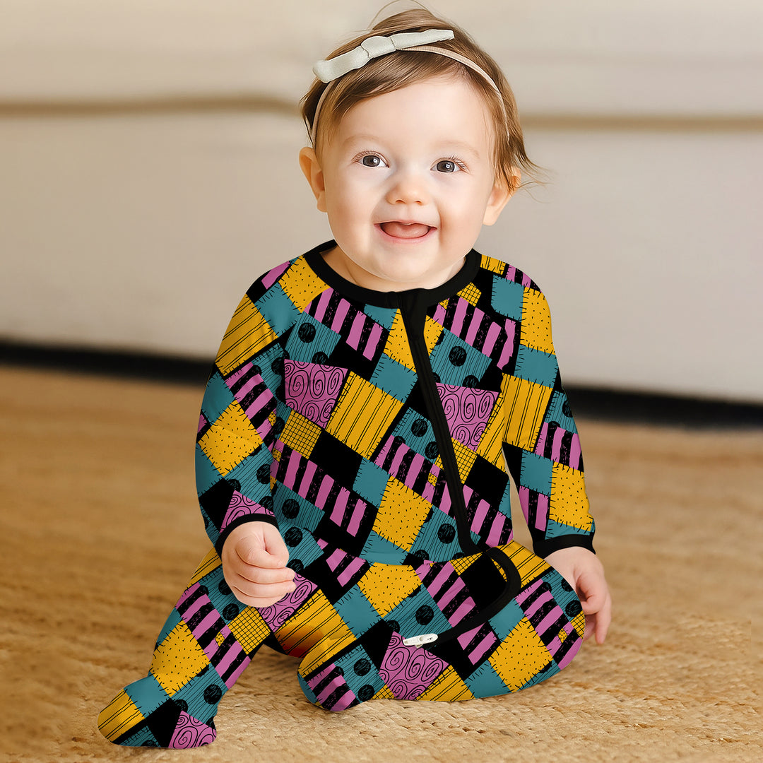 Halloween Patchwork Cartoon Convertible Zippy