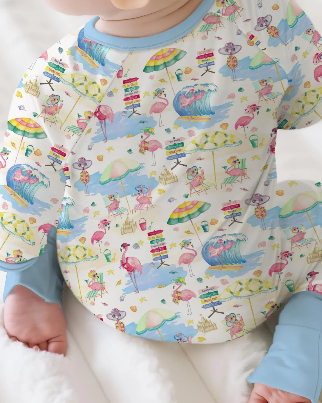 Flamingo Beach Family Matching Bamboo Convertible Zippy