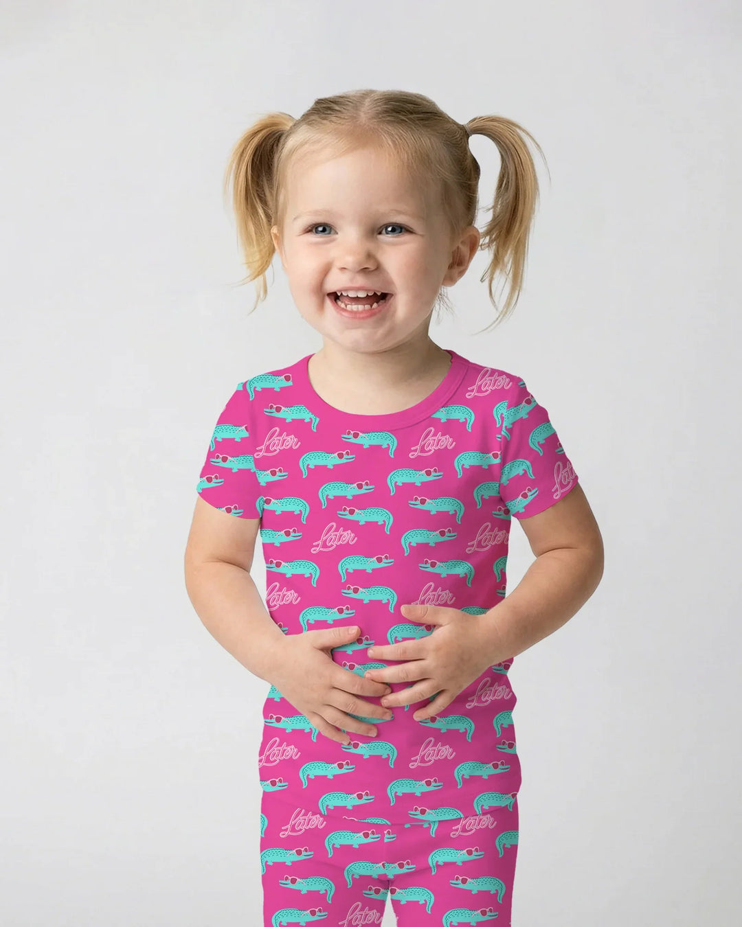 Zweiteiliges, kurzärmliges Pyjama-Set mit Marienkäfern