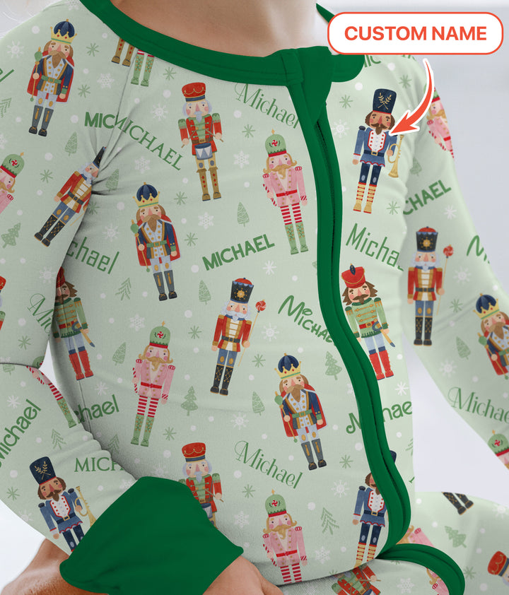 Nutcracker Parade Custom Name Boy Convertible Zippy , Nutcracker Parade Custom Name Boy Convertible Zippy - 0-3M