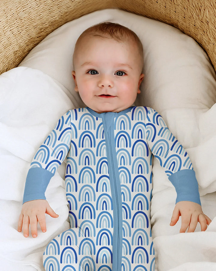 Sky Blue Rainbows Bamboo Convertible Zippy