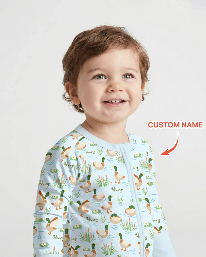 Personalized Mallard Duck Bamboo Convertible Zippy
