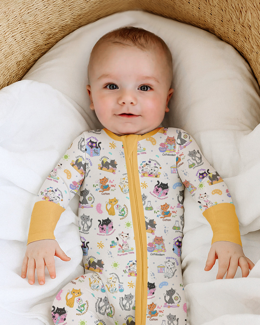 Gerippte Babykleidung mit individuellem Foto - Weich &amp; Skizzenhaft