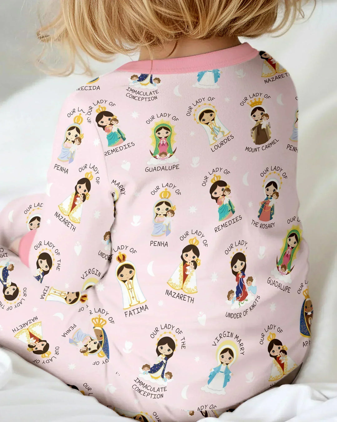 Little Marian Blessings Two Piece Long Sleeve Pajama Set