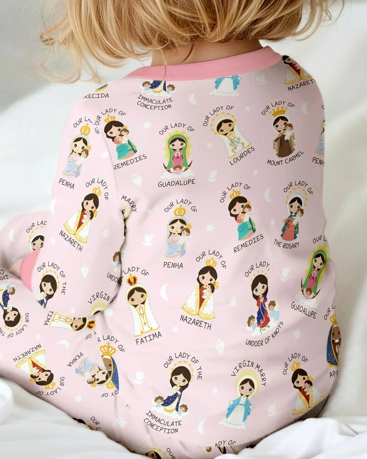 Little Marian Blessings Two Piece Long Sleeve Pajama Set