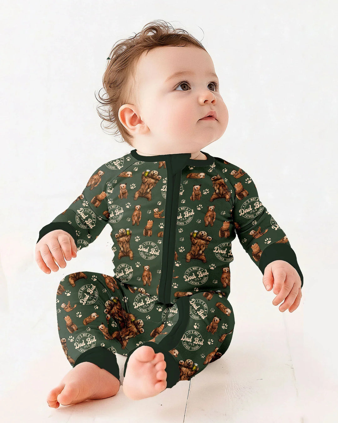 Gerippte Babykleidung mit individuellem Foto - Weich &amp; Skizzenhaft