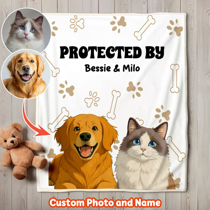 Pet Lover Cartoon Toddler Blanket