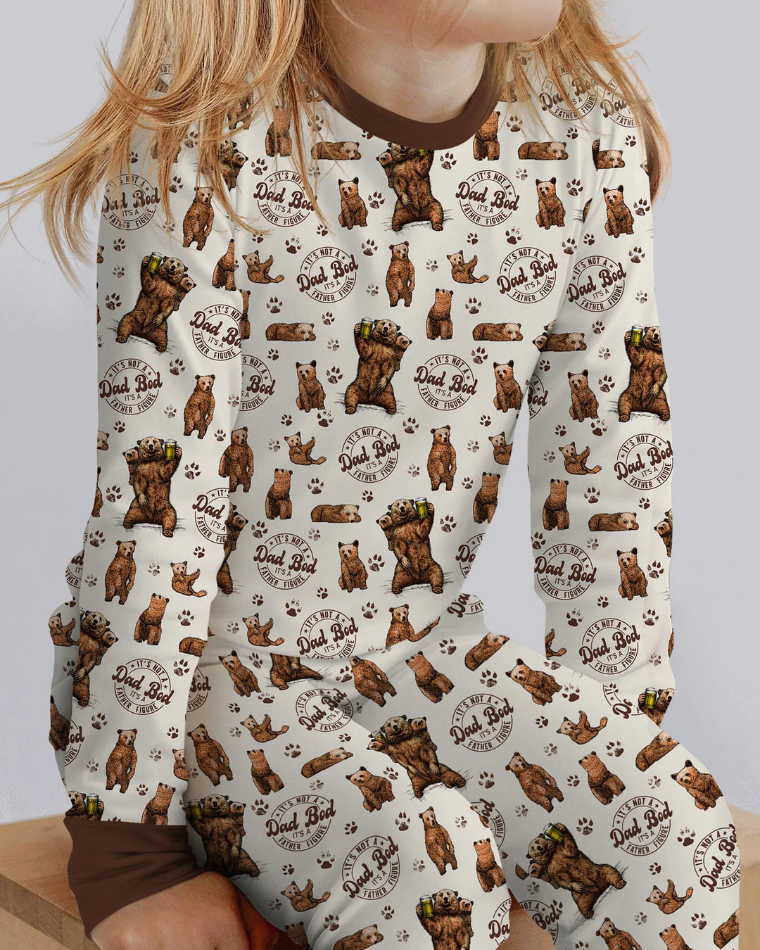 Daddy Bear It's Not A Dad Bod Bamboo Two Piece Long Sleeve Pajama Set