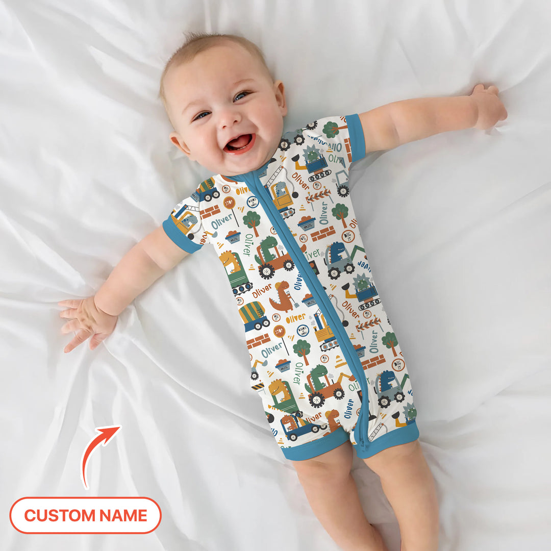 Custom Name Dino Diggers Shorty Zippy