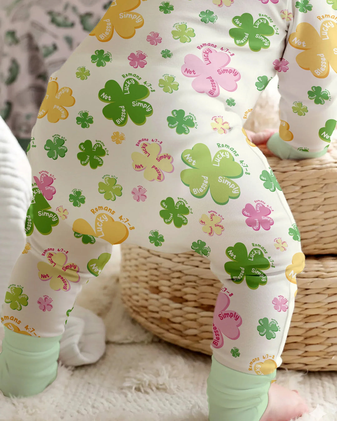 Shamrocks Print St. Patrick's Day Convertible Zippy