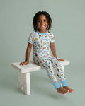 Zweiteiliges, kurzärmliges Pyjama-Set mit Marienkäfern