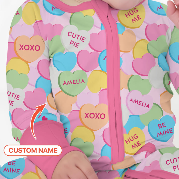 Valentine Candy Crush Family Matching Convertible Zippy