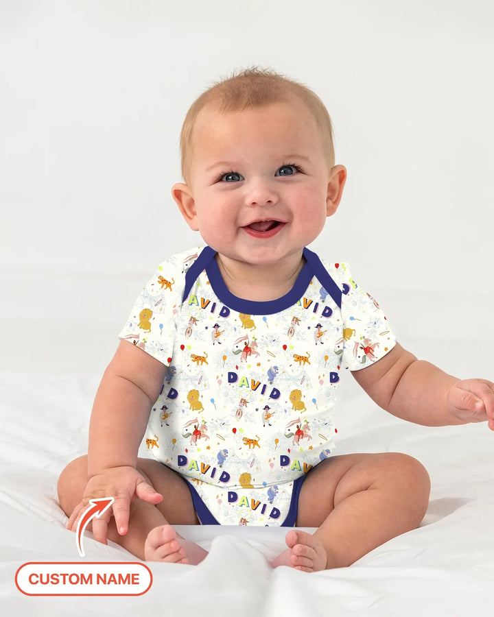 Gerippte Babykleidung mit individuellem Foto - Weich &amp; Skizzenhaft