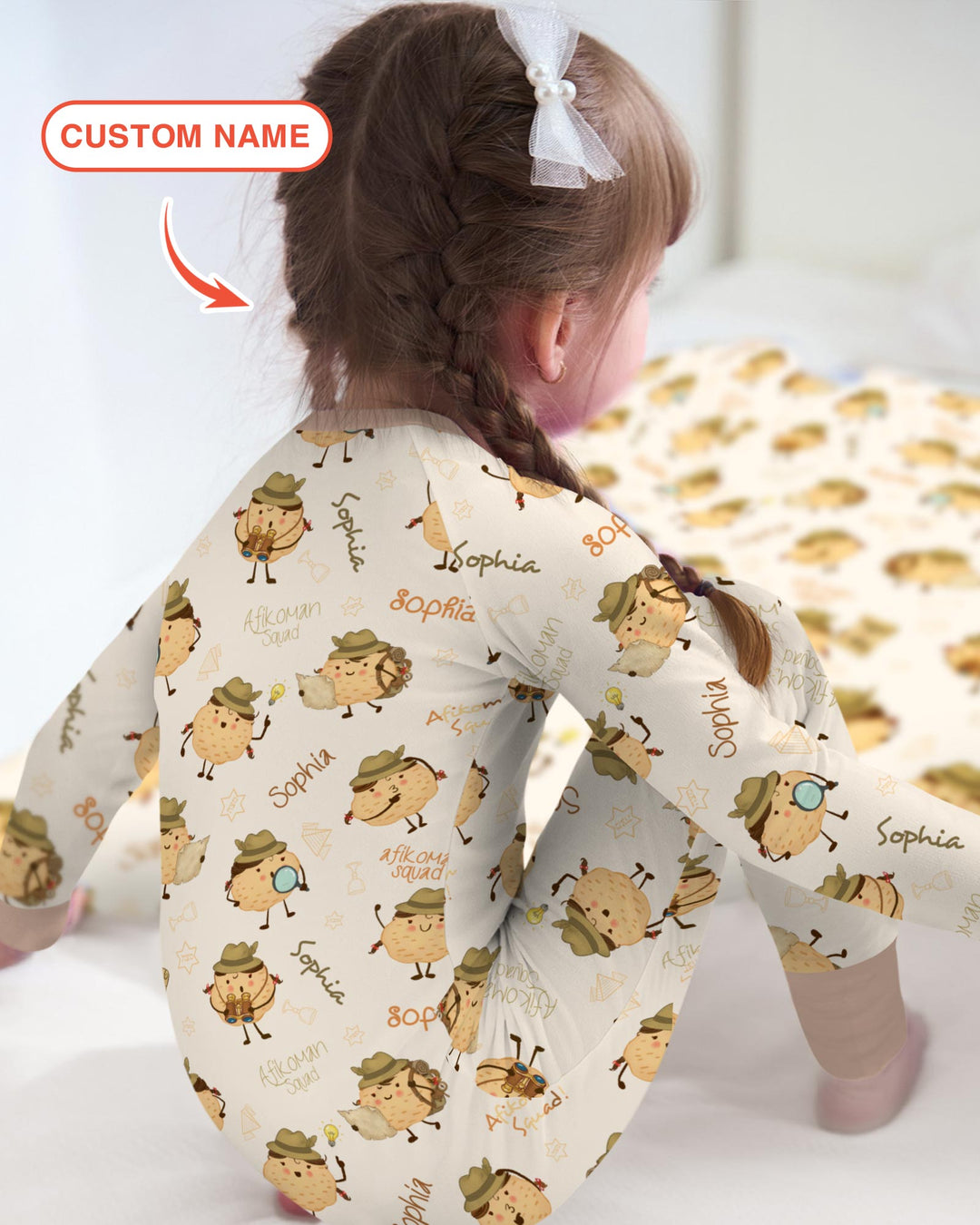 Custom Name Passover Afikoman Convertible Zippy