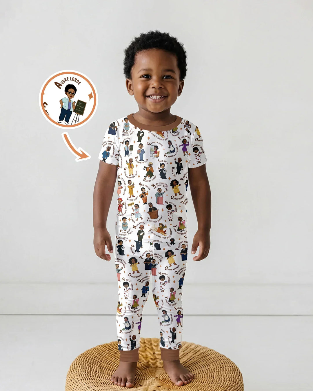 Zweiteiliges, kurzärmliges Pyjama-Set mit Marienkäfern