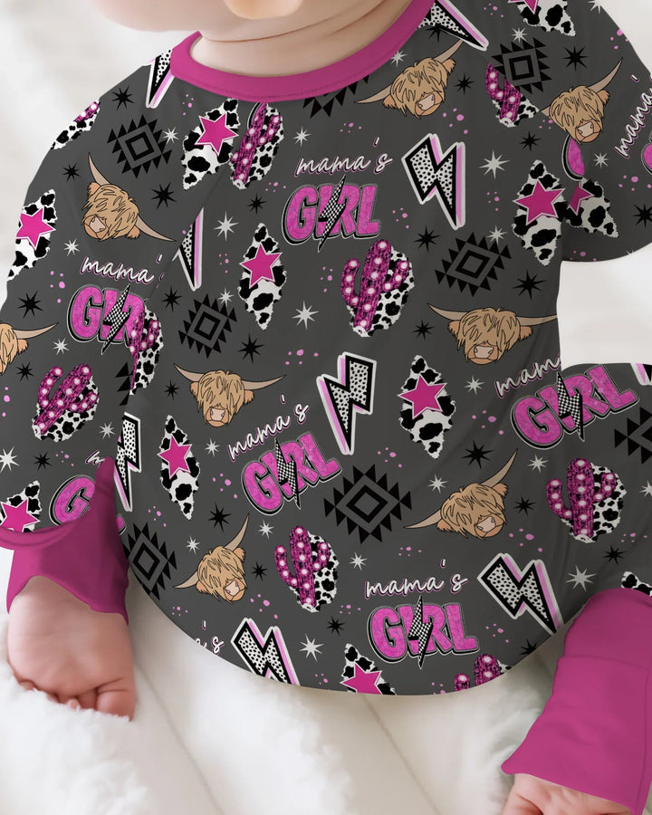Western Mama & Me Matching  Bamboo Convertible Zippy